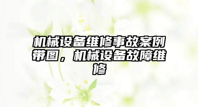 機(jī)械設(shè)備維修事故案例帶圖，機(jī)械設(shè)備故障維修