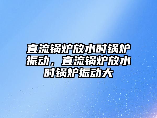 直流鍋爐放水時鍋爐振動，直流鍋爐放水時鍋爐振動大