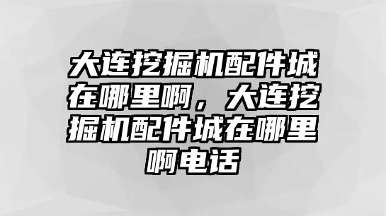 大連挖掘機配件城在哪里啊，大連挖掘機配件城在哪里啊電話