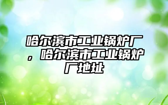 哈爾濱市工業(yè)鍋爐廠，哈爾濱市工業(yè)鍋爐廠地址