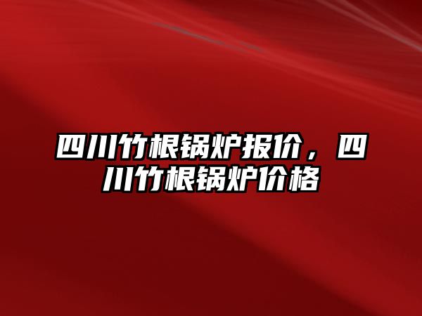 四川竹根鍋爐報(bào)價，四川竹根鍋爐價格