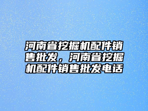 河南省挖掘機配件銷售批發(fā)，河南省挖掘機配件銷售批發(fā)電話