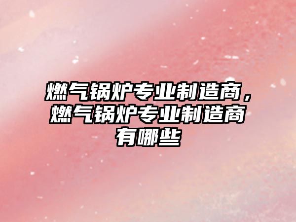 燃氣鍋爐專業(yè)制造商，燃氣鍋爐專業(yè)制造商有哪些