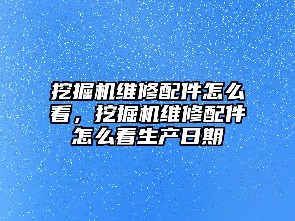 挖掘機維修配件怎么看，挖掘機維修配件怎么看生產(chǎn)日期