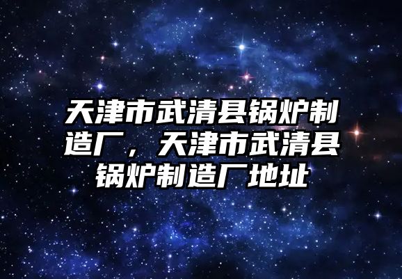 天津市武清縣鍋爐制造廠，天津市武清縣鍋爐制造廠地址