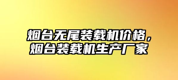 煙臺無尾裝載機價格，煙臺裝載機生產廠家