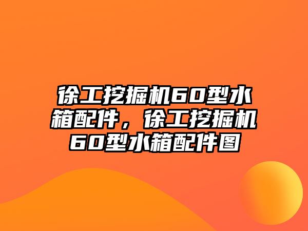 徐工挖掘機60型水箱配件，徐工挖掘機60型水箱配件圖