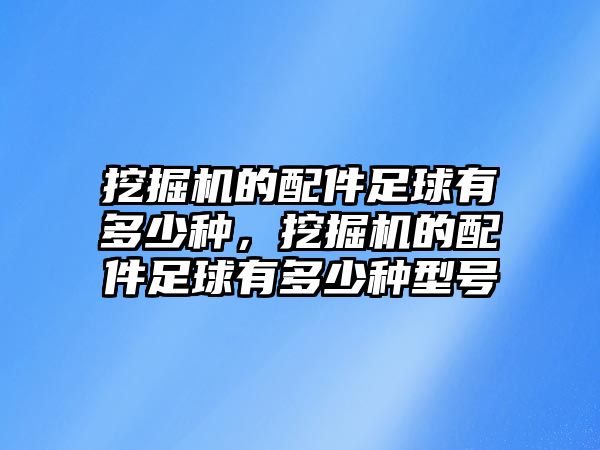 挖掘機(jī)的配件足球有多少種，挖掘機(jī)的配件足球有多少種型號