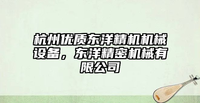 杭州優(yōu)質(zhì)東洋精機機械設(shè)備，東洋精密機械有限公司