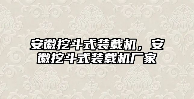 安徽挖斗式裝載機，安徽挖斗式裝載機廠家