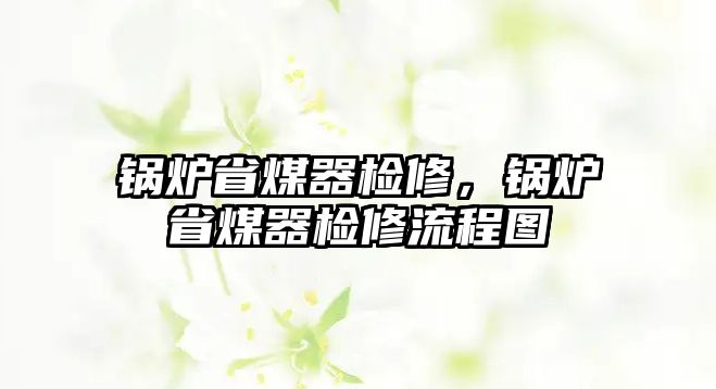 鍋爐省煤器檢修，鍋爐省煤器檢修流程圖