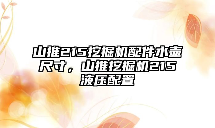 山推215挖掘機(jī)配件水壺尺寸，山推挖掘機(jī)215液壓配置