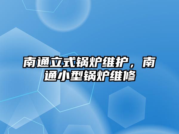 南通立式鍋爐維護(hù)，南通小型鍋爐維修