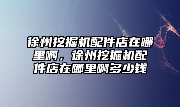 徐州挖掘機(jī)配件店在哪里啊，徐州挖掘機(jī)配件店在哪里啊多少錢