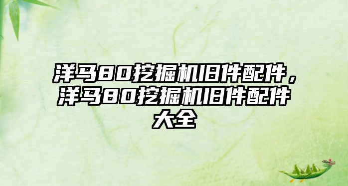 洋馬80挖掘機(jī)舊件配件，洋馬80挖掘機(jī)舊件配件大全