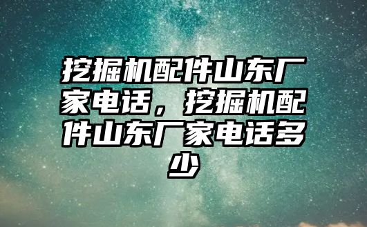 挖掘機(jī)配件山東廠家電話，挖掘機(jī)配件山東廠家電話多少