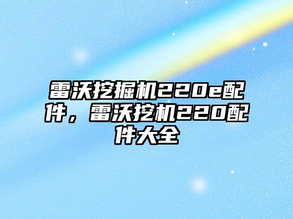 雷沃挖掘機(jī)220e配件，雷沃挖機(jī)220配件大全