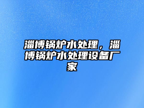 淄博鍋爐水處理，淄博鍋爐水處理設備廠家