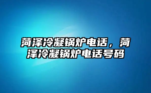 菏澤冷凝鍋爐電話，菏澤冷凝鍋爐電話號碼