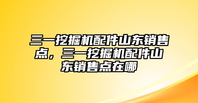 三一挖掘機(jī)配件山東銷售點(diǎn)，三一挖掘機(jī)配件山東銷售點(diǎn)在哪