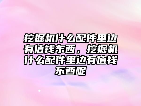 挖掘機(jī)什么配件里邊有值錢東西，挖掘機(jī)什么配件里邊有值錢東西呢