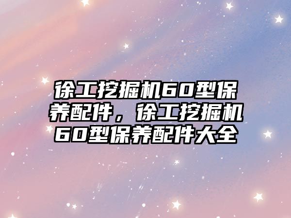 徐工挖掘機60型保養(yǎng)配件，徐工挖掘機60型保養(yǎng)配件大全