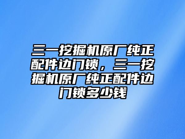 三一挖掘機(jī)原廠純正配件邊門鎖，三一挖掘機(jī)原廠純正配件邊門鎖多少錢