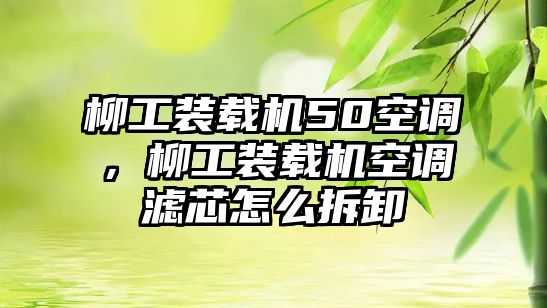 柳工裝載機(jī)50空調(diào)，柳工裝載機(jī)空調(diào)濾芯怎么拆卸