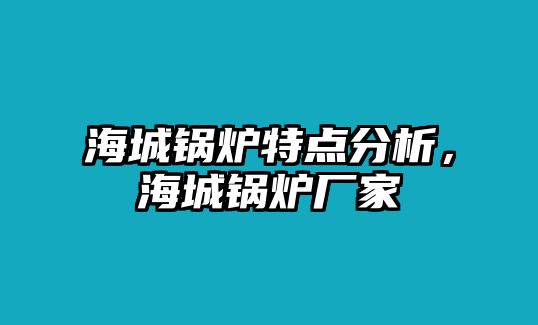 海城鍋爐特點(diǎn)分析，海城鍋爐廠家