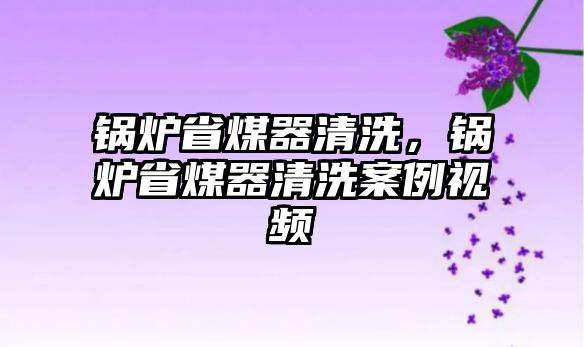 鍋爐省煤器清洗，鍋爐省煤器清洗案例視頻