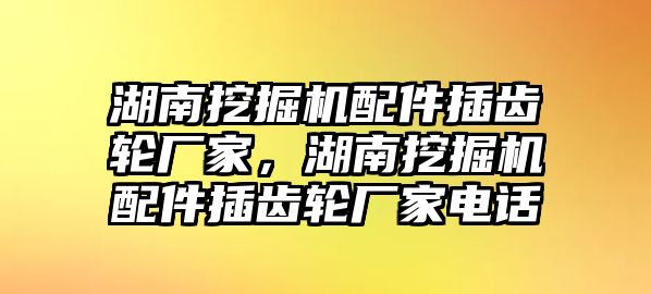 湖南挖掘機(jī)配件插齒輪廠家，湖南挖掘機(jī)配件插齒輪廠家電話