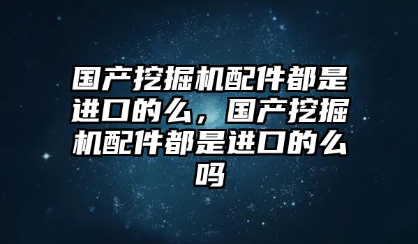 國(guó)產(chǎn)挖掘機(jī)配件都是進(jìn)口的么，國(guó)產(chǎn)挖掘機(jī)配件都是進(jìn)口的么嗎