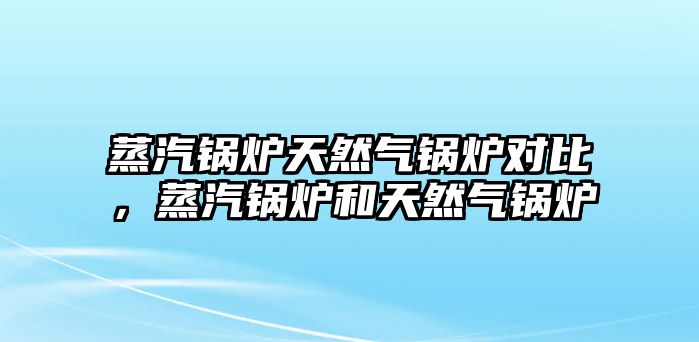 蒸汽鍋爐天然氣鍋爐對(duì)比，蒸汽鍋爐和天然氣鍋爐