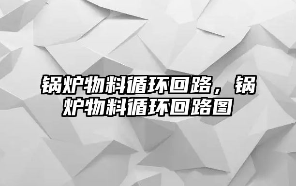 鍋爐物料循環(huán)回路，鍋爐物料循環(huán)回路圖