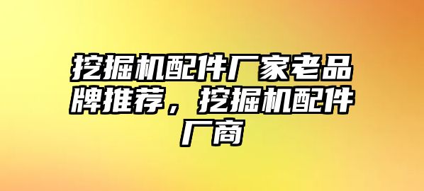 挖掘機(jī)配件廠家老品牌推薦，挖掘機(jī)配件廠商