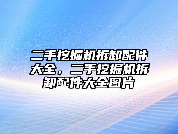 二手挖掘機拆卸配件大全，二手挖掘機拆卸配件大全圖片