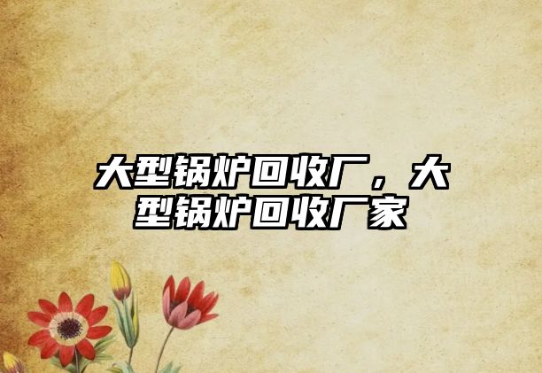 大型鍋爐回收廠，大型鍋爐回收廠家