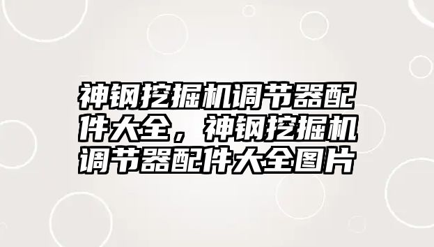 神鋼挖掘機(jī)調(diào)節(jié)器配件大全，神鋼挖掘機(jī)調(diào)節(jié)器配件大全圖片