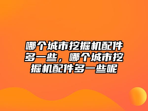 哪個(gè)城市挖掘機(jī)配件多一些，哪個(gè)城市挖掘機(jī)配件多一些呢