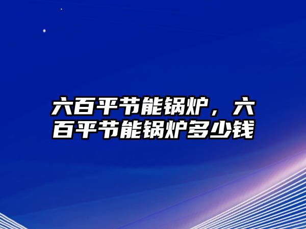 六百平節(jié)能鍋爐，六百平節(jié)能鍋爐多少錢