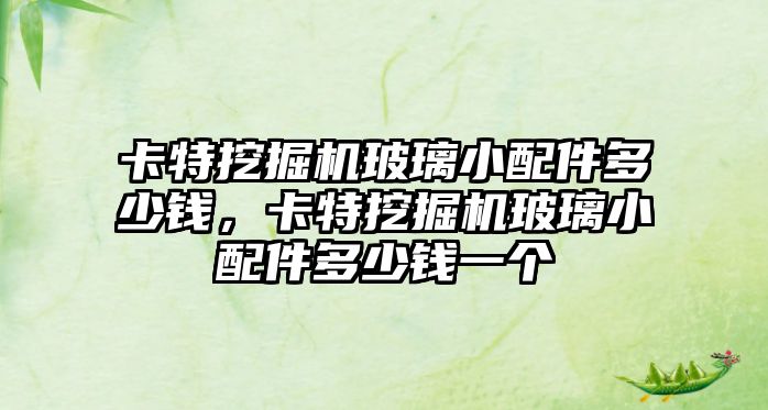 卡特挖掘機玻璃小配件多少錢，卡特挖掘機玻璃小配件多少錢一個