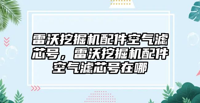 雷沃挖掘機配件空氣濾芯號，雷沃挖掘機配件空氣濾芯號在哪