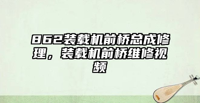 862裝載機(jī)前橋總成修理，裝載機(jī)前橋維修視頻