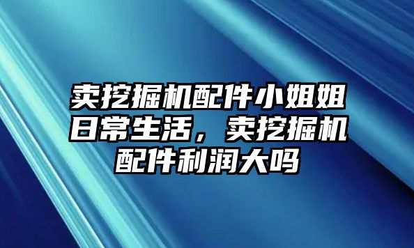 賣挖掘機配件小姐姐日常生活，賣挖掘機配件利潤大嗎