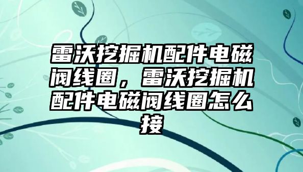 雷沃挖掘機配件電磁閥線圈，雷沃挖掘機配件電磁閥線圈怎么接