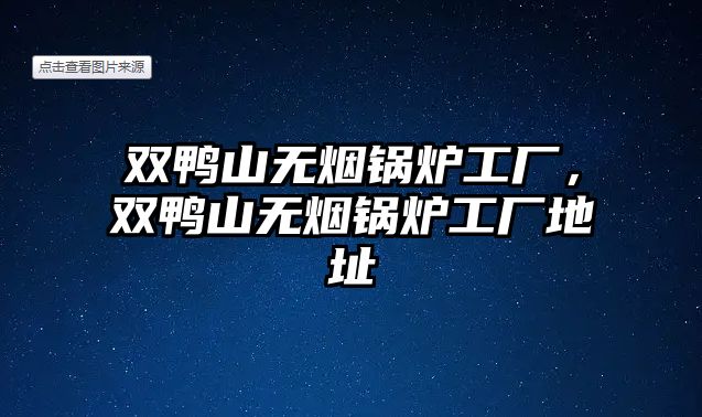 雙鴨山無煙鍋爐工廠，雙鴨山無煙鍋爐工廠地址