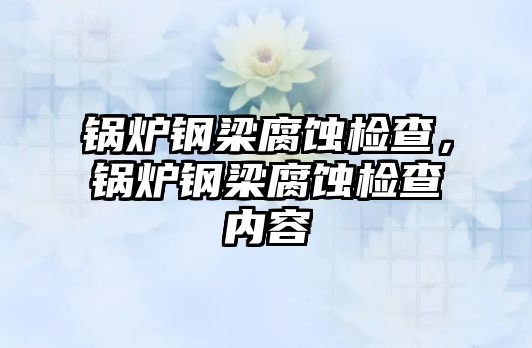 鍋爐鋼梁腐蝕檢查，鍋爐鋼梁腐蝕檢查內(nèi)容