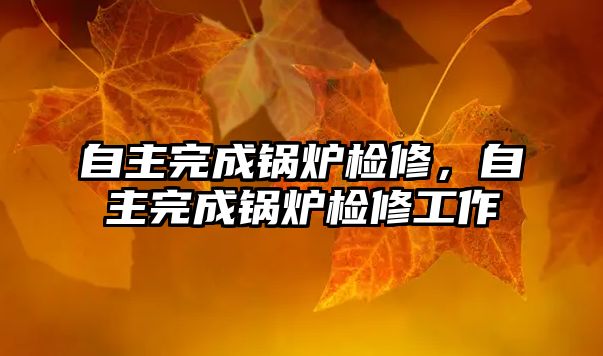 自主完成鍋爐檢修，自主完成鍋爐檢修工作