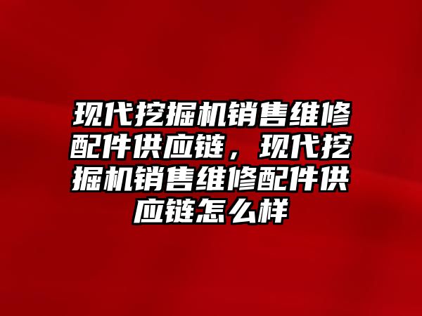 現(xiàn)代挖掘機銷售維修配件供應(yīng)鏈，現(xiàn)代挖掘機銷售維修配件供應(yīng)鏈怎么樣