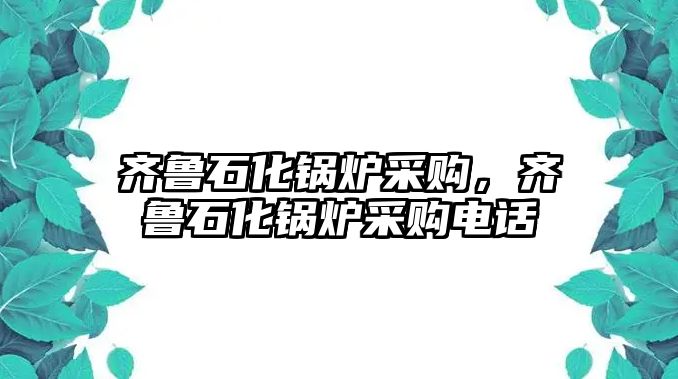 齊魯石化鍋爐采購，齊魯石化鍋爐采購電話